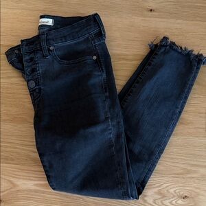 Madewell Women's Black Distressed Jeans